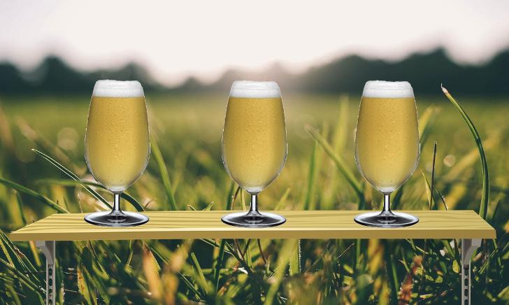 Nude vintage Bierglas